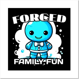 Forced Family Fun - Winter Gingerbread Man Posters and Art